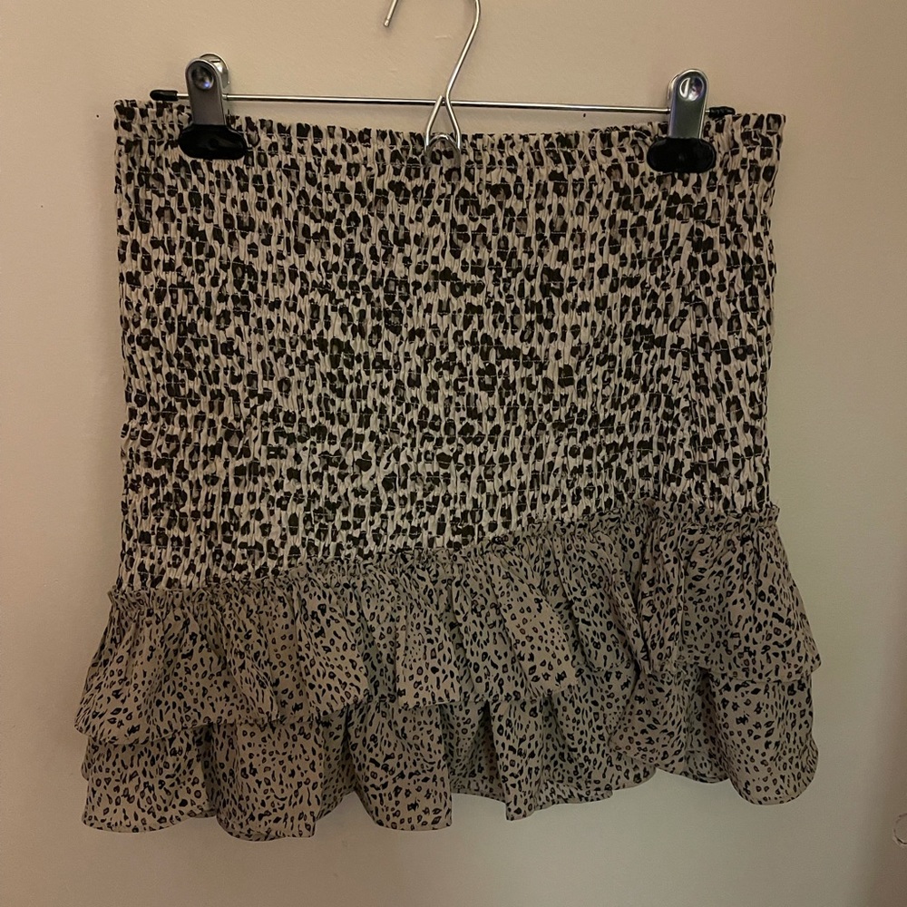Glam High-Rise Cheetah Skirt
